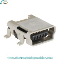 Conector USB mini B hembra de montaje superficial